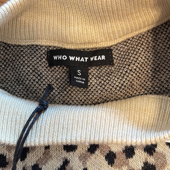 🎲 NWT Who What Wear Shadow Leopard Print Sweater - Picture 3 of 7